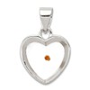 JewelryWeb 925 Sterling Silver Solid Polished Enameled With MuStard Seed