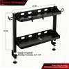 Clamp On Desk Shelf Organizer, 2-Tier Storage with Hooks