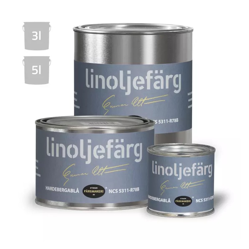 Ottosson Färgmakeri Linseed Oil Paint - Hardeberga Blue - 1
