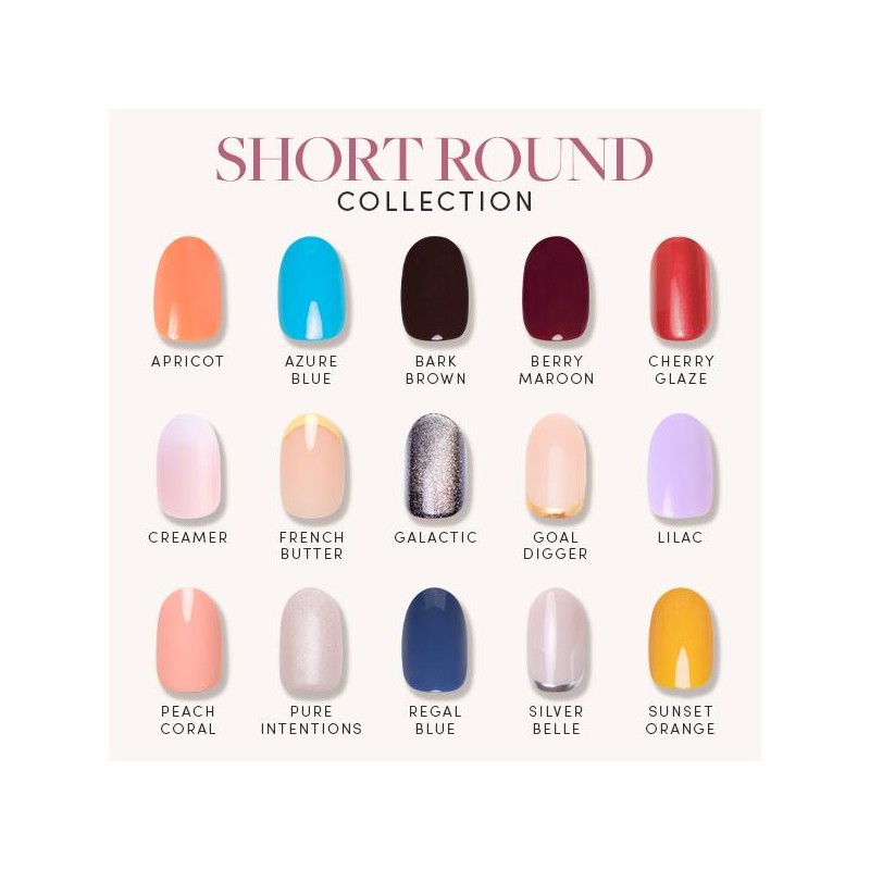 Glamnetic Short Round Press On Nail Collection - Nail Glue