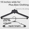 Urby Extra Wide Hangers for Plus Size Clothes, Ganchos para
