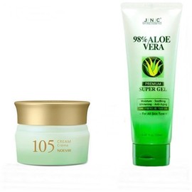 Noevia Cosmetics 105 Herbal Skin Cream + Aloe Gel / 노에비아화장품 105 허벌 스킨 크림+알로에겔