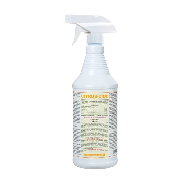 ForPro Citrus-Cide Hospital Grade Disinfectant Cleaner Spray, All Purpose Cleaner, Disinfectant & Deodorizer, Citrus Scent, 32 fl. oz.