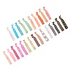 WOONEKY 25Pcs Elastic Hair Ties with Printed Patterns No Crease