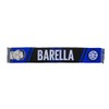Inter, Sciarpa Jacquard dedicata al giocatore Nicolò Barella, 100% Acrilico,