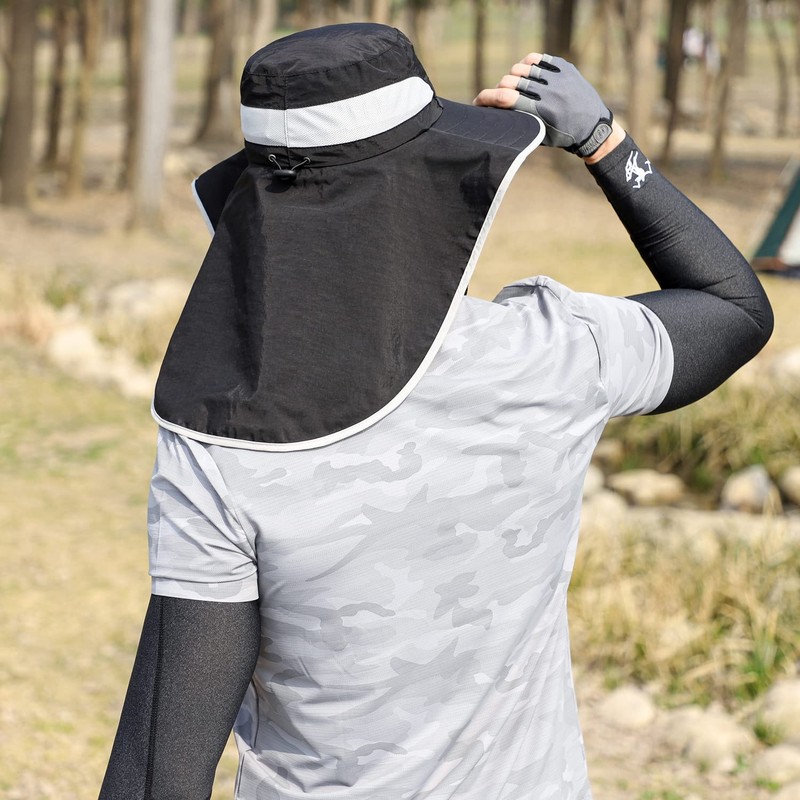 HUAMULAN Women Men Wide Brim Sun Hat Hiking Fishing Hats