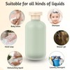 Custelen 6.8oz Squeeze Bottles with Flip Cap - 2 Pcs