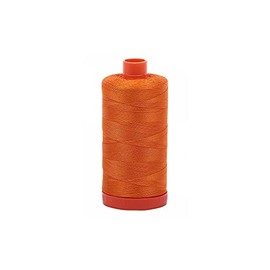 Aurifil A1050-1133 Solid 50 Weight 1422 yd Bright Orange Make Cotton Thread