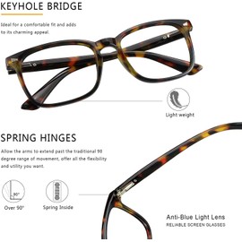 LAMBBAA - Gafas de sol multifocales progresivas, diseño vintage, color ámbar