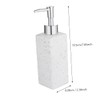 Healvian Push Type Lotion Dispenser Bottle with Silver Pump Head
