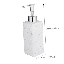 Healvian Push Type Lotion Dispenser Bottle with Silver Pump Head Refillable Hand Shampoo Wash Container Easy to Use and Refill Compact Travel Friendly Design