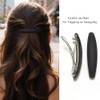 Pinzas Grandes Para El Cabello, Mate, De 10 Cm (4"),