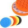 5 Pack 6/7" Polishing Sponge Waxing Drill Buffing Pads Compound