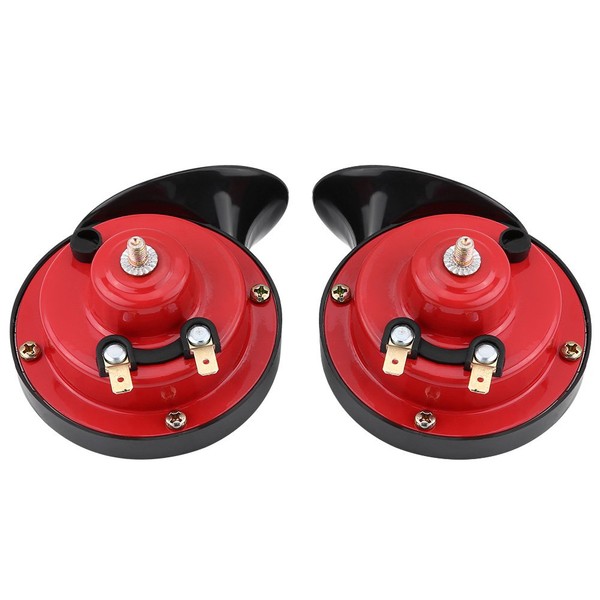 Keenso Car Snail Horns, 1 Pair Two-Tone Loud Car Snail