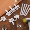 20 Piezas de Soporte Vertical para reparación de persianas Verticales