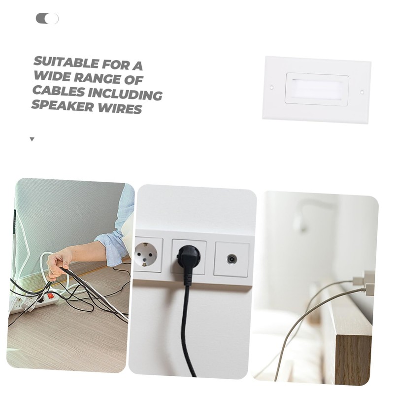 MERRYHAPY Cable Management for Wall Mount Tv Brush Wall Plate