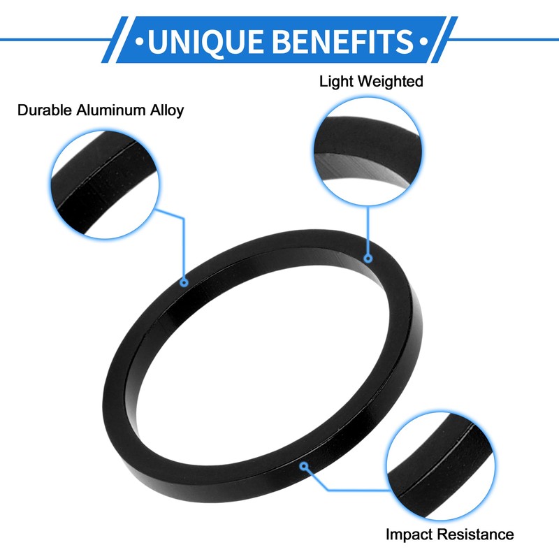 VekAuto Bicycle Headset Spacer, 3 mm MTB Bicycle Headset Stem