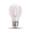 Feit Electric - A19/TPK/LED 25W Equivalent Pink Filament Dimmable Clear