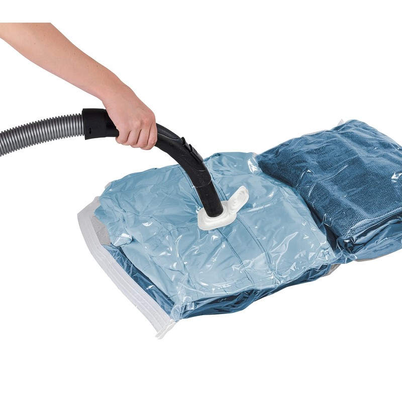 Wenko Vacuum Bags Travel Set of 6 Clear Polythene, 9.5