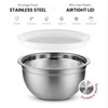 FineDine Stainless Steel Mixing Bowls Set with Lids, Home Kitchen