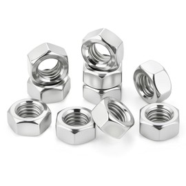 M2(2mm) Stainless Steel Hex Nuts for Bolts & Screws Full Nuts with Coarse Thread DIN 934(Pack of 30)