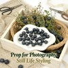 80PCS Fake Blueberry, Miniatures Kitchen Food, Lifelike Foam Blue Berries