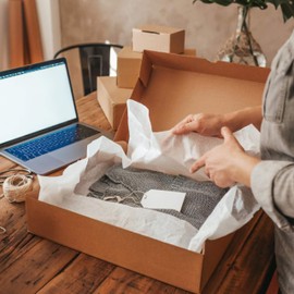 Flexicore Packaging® Premium Gift Tissue | Color: Black | Size: 15"x20" | Count: 100 Sheet | Crape Paper | Craft Paper | Art Paper