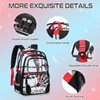 Cool Luminous Clear Backpack for Boys with Lunch Box &