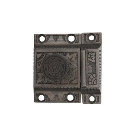 STALLION HARDWARE Cabinet Latch, Ideal for Cabinet Closet Kitchen Doors, Antique Cabinet Latch (1, Antique Iron)