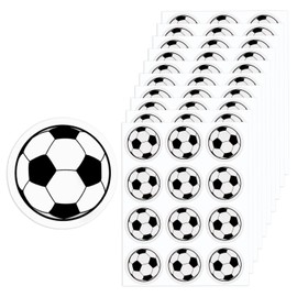 120pcs 1.18 Inch Soccer Stickers, 10 Sheets Water Bottles Ball Stickers Sports Decals Self-Adhesive Waterproof Party Favor for Scrapbooking Arts Calendar Craft Kids Decoration