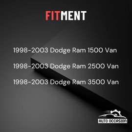 AUTO OCCASION HVAC Heater Temperature Climate Control Switch Module Compatible with Dodge Ram Van 1998 1999 2000 2001 2002 2003 55055459AA