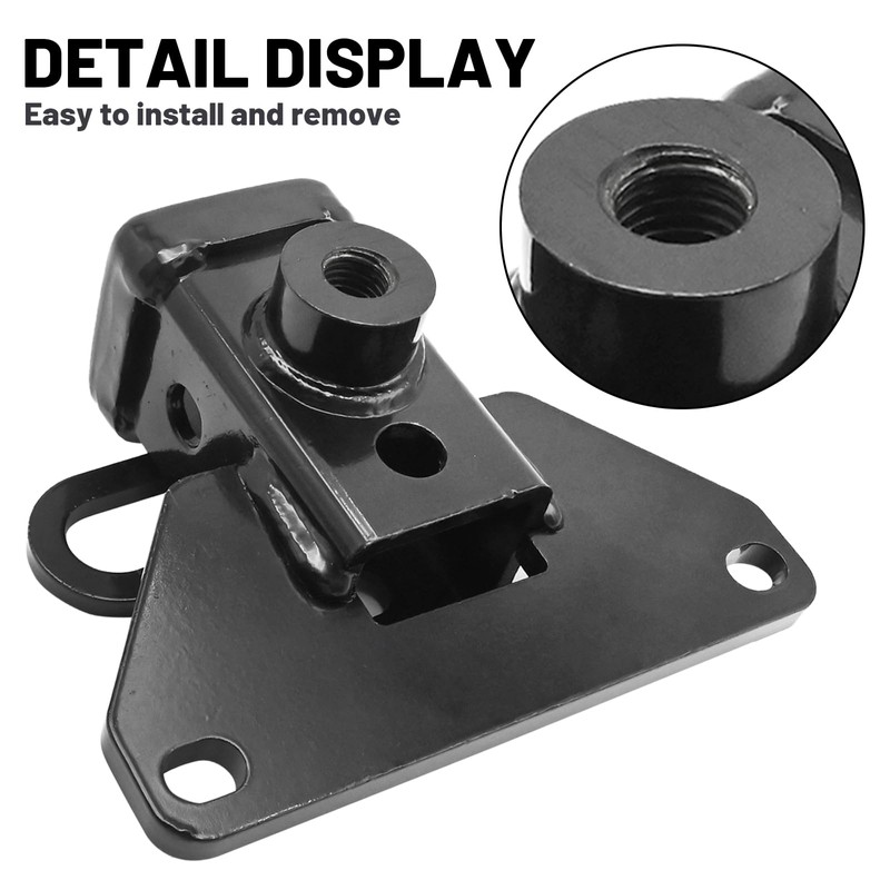 Hoypeyfiy 13434 Trailer Hitch Receiver(Black), 2'' Class 3 Tow Hitch