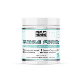 GEC Muscle Potion Post Workout Creatine Leucine Velositol 240g Unflavored New