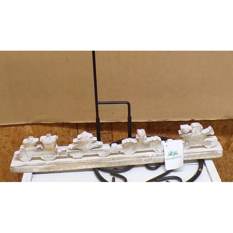 Christmas Train Table Decor 22" New Evergreen Enterprises