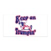 Keep on Trumpin White Car Window Bumper Decal Made in