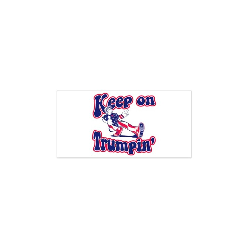 Keep on Trumpin White Car Window Bumper Decal Made in