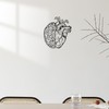 Rajukit Brain Decor and Anatomical Heart Metal Wall Art, 12.6x11
