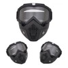 Modular Mask Detachable Goggles Motorcycle Racing Helmet Protective Face Mask