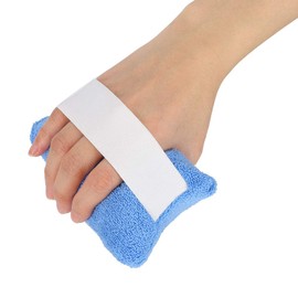 Finger Separator Hand Finger Aid Palm Protector for Hand Contracture Hand Rehabilitation Cushion Accessories for Bedridden Patients Elderly Care Blue