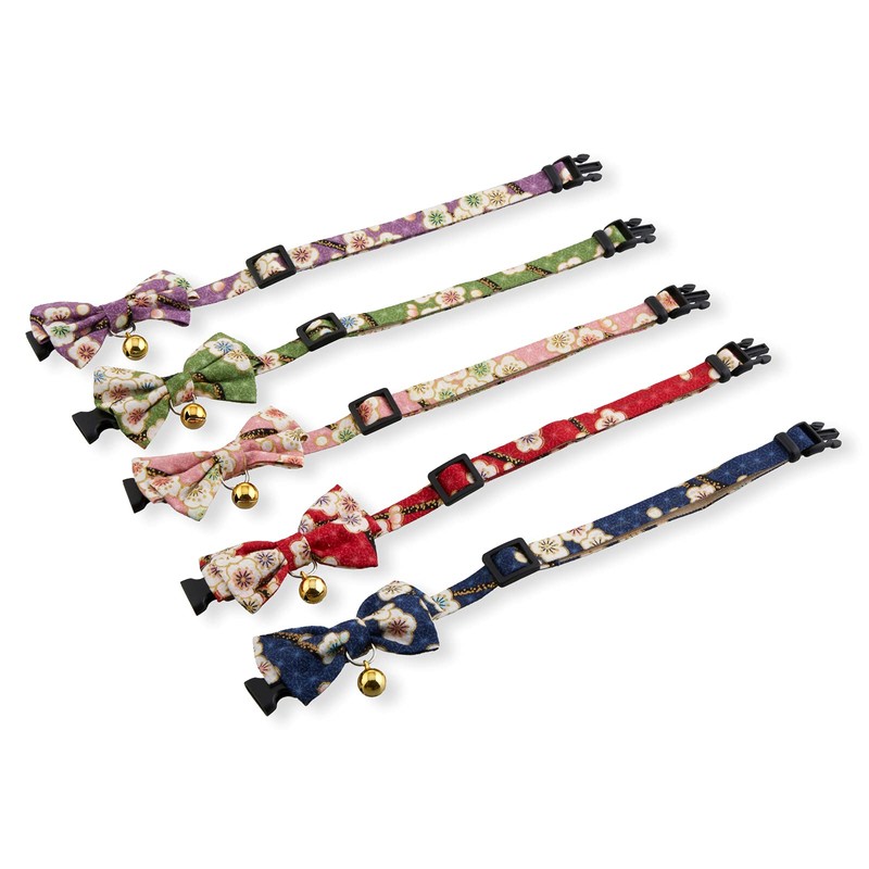 Hanami Bow Tie Cat Collar (Pastel Pink)