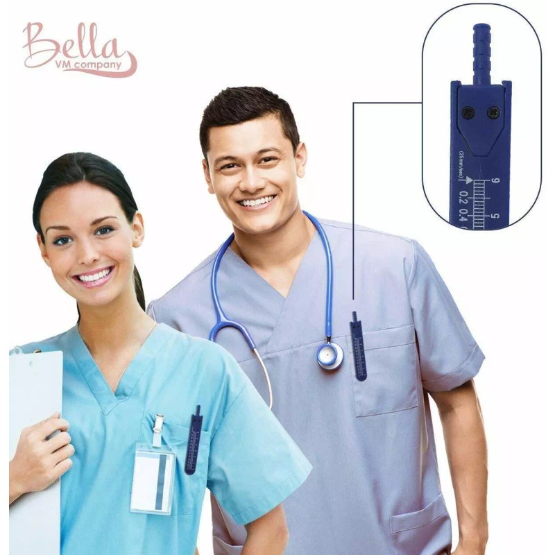 Coolwin Medical ECG EKG Caliper with Protector Cover Draft Divider