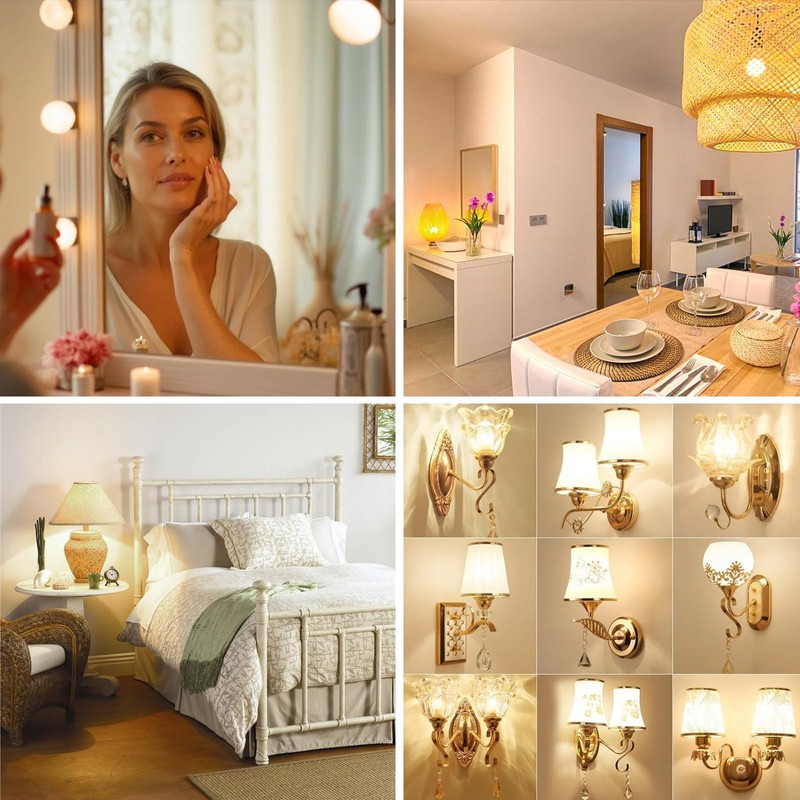 MorningLight 6 Pack A15 LED Bulb, 6.5W Dimmable LED Light