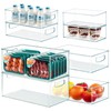 Heyuzb 8 PACK Freezer Organizer Bins Clear Stackable Storage Bins