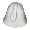 Sauna Hat 100% Wool Felt Embroidered Funny Logo "Sauna Boss"