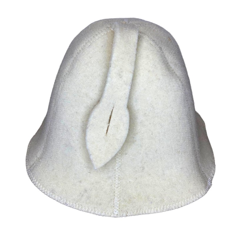 Sauna Hat 100% Wool Felt Embroidered Funny Logo "Sauna Boss"