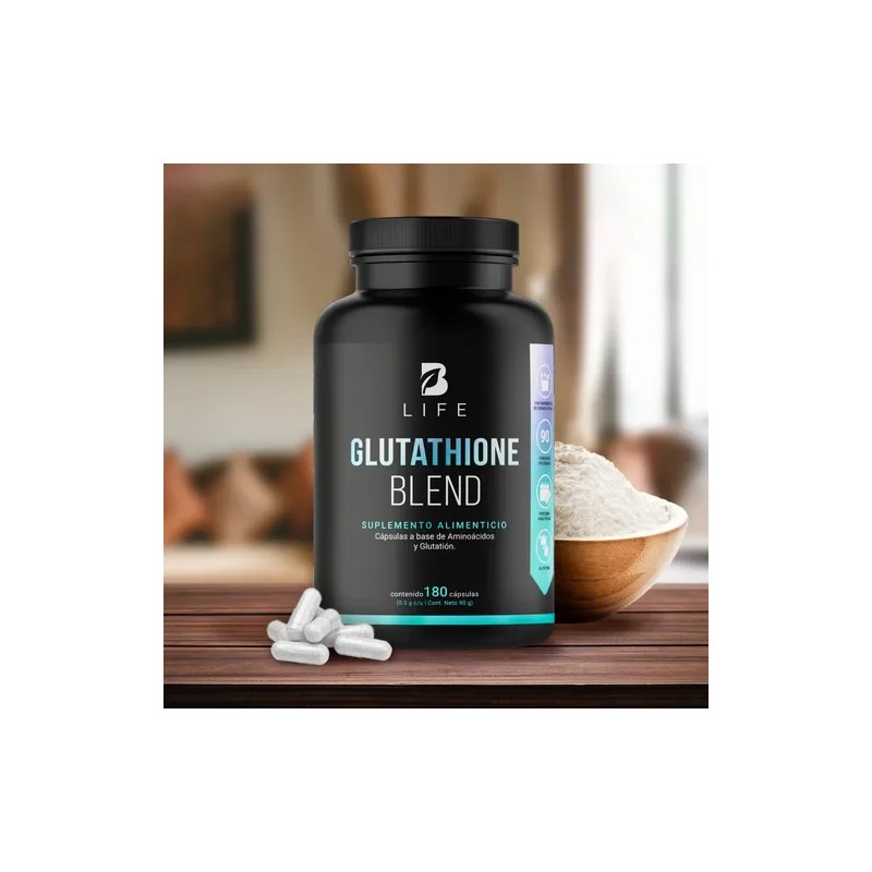 Glutatión De 180 Cápsulas Con Precursor De Glutatión B Life