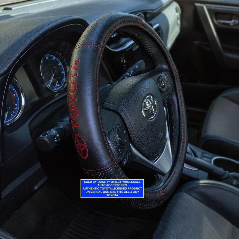 Plasticolor Black Toyota Steering Wheel Cover Protection UV Protection Protect