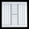 Fits 12x12 Duct Opening Aluminum 4-Way Adjustable Air Supply Grille