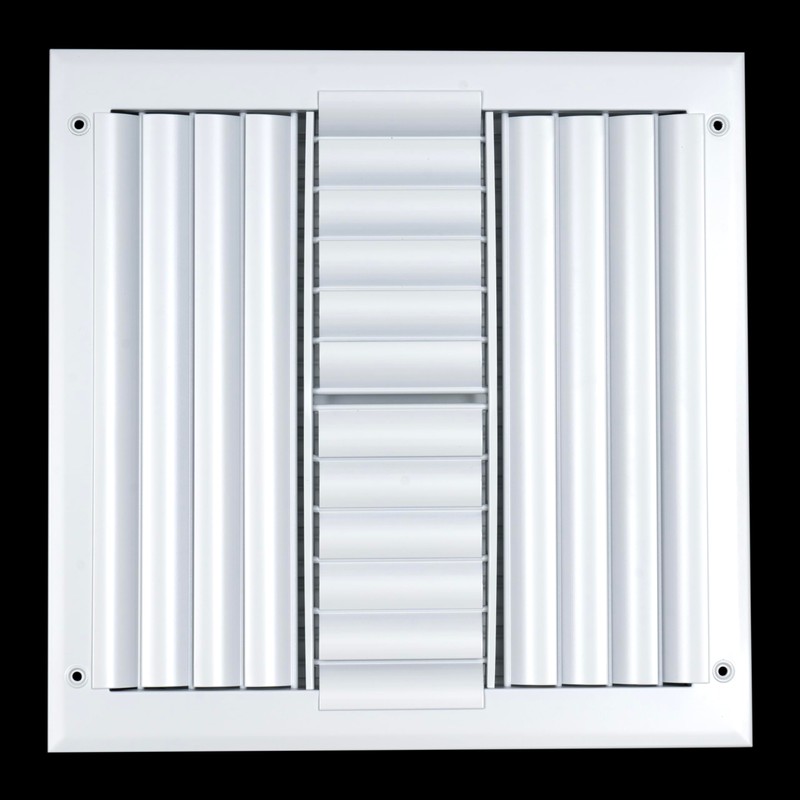 Fits 12x12 Duct Opening Aluminum 4-Way Adjustable Air Supply Grille