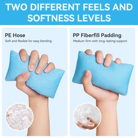 Portable Palm Grip Protector/Hand Contracture Cushion (2 Pack) with Adjustable Elastic Band or 3 Finger Separator for Hand Rehabilitation & Stroke Recovery